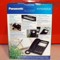 Телефон проводной PANASONIC KX-TS 2365 RUB чёрный