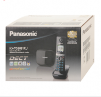 Радиотелефон PANASONIC KX-TG 8081 RUB чёрный