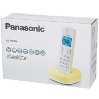 Радиотелефон PANASONIC KX-TGC 310 RUY бело-жёлтый