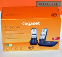 Радиотелефон GIGASET A415 A DUO чёрный