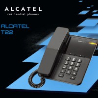 Телефон проводной ALCATEL T-22 чёрный
