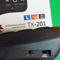 Телефон проводной TEXET TX-201 чёрный
