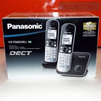 Радиотелефон PANASONIC KX-TG 6812 RUB чёрный
