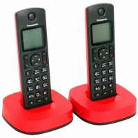 Радиотелефон PANASONIC KX-TGC 312 RUR чёрно-красный
