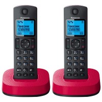 Радиотелефон PANASONIC KX-TGC 312 RUR чёрно-красный