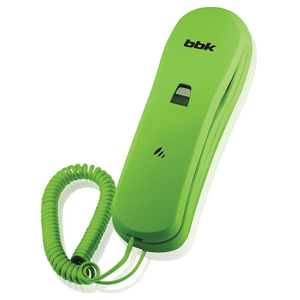 Телефон проводной BBK 100 BKT зелёный