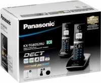 Радиотелефон PANASONIC KX-TG 8052 RUB чёрный