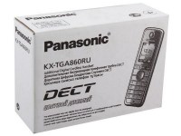 Дополнительная радиотрубка PANASONIC KX-TGA 860 RUM серый мет.