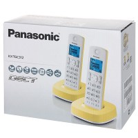 Радиотелефон PANASONIC KX-TGC 312 RUY бело-жёлтый