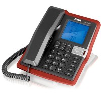 Телефон проводной BBK 258 BKT черный/красный