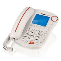 Телефон проводной BBK 253 BKT белый/оранжевый