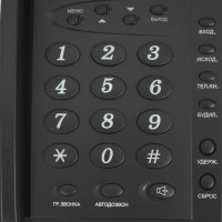 Телефон проводной АОН GOODWIN  Азов  TSV-2 антрацит/чёрный