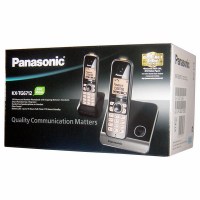 Радиотелефон PANASONIC KX-TG 6712 RUM серый мет.