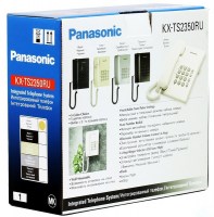 Телефон проводной PANASONIC KX-TS 2350 RUW белый