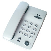 Телефон проводной LG GS 460F серый