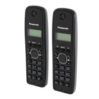 Радиотелефон Panasonic KX-TG1612RUH чёрно-серый