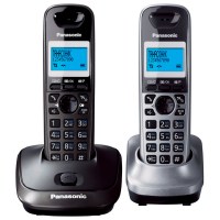 Радиотелефон PANASONIC KX-TG 2512 RU2 тёмно-серый/серый мет.