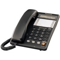 Телефон проводной PANASONIC KX-TS 2365 RUB чёрный