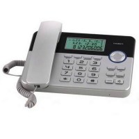 Телефон проводной TEXET TX-259 чёрно-серебристый с АОН
