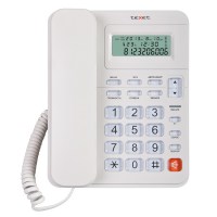 Телефон проводной TEXET TX-254 белый с АОН