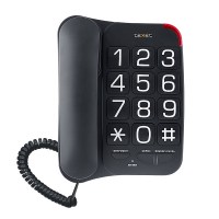 Телефон проводной TEXET TX-201 чёрный