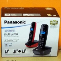 Радиотелефон PANASONIC KX-TG 1612 RU3 серый-красный