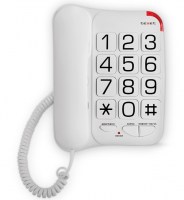 Телефон проводной TEXET TX-201 белый