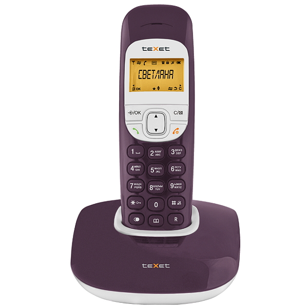 Радиотелефон TEXET TX-D 6505A фиолетовый